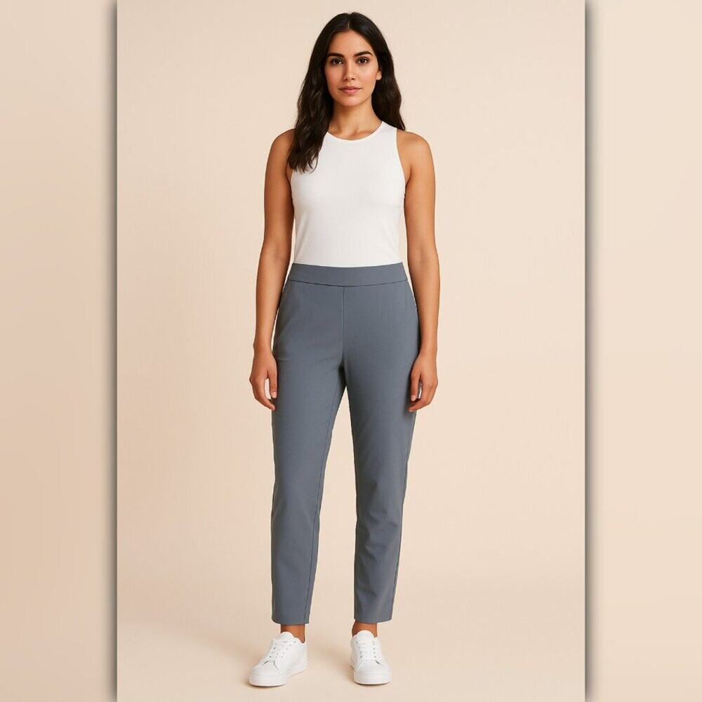 A461 • Stretch Tech Ankle Pants – Slate Gray - Picture 3 of 6
